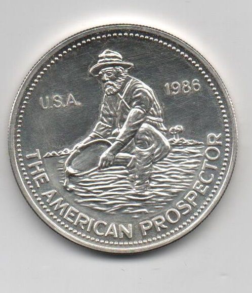 ESTADOS UNIDOS PROSPECTOR DEL AÑO 1986 DE 1 ONZA TROY